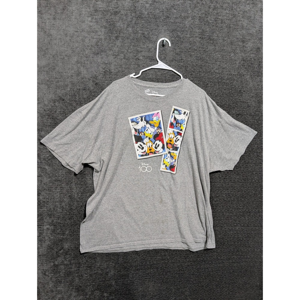 Disney 100 Years of Wonder Mickey & Friends Graphic T-Shirt Gray 3X LB1010
